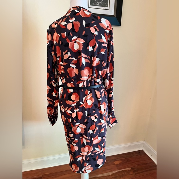 Rachel Zoe Pink and White‎ Long Sleeve Shirt Dress - Picture 5 of 5